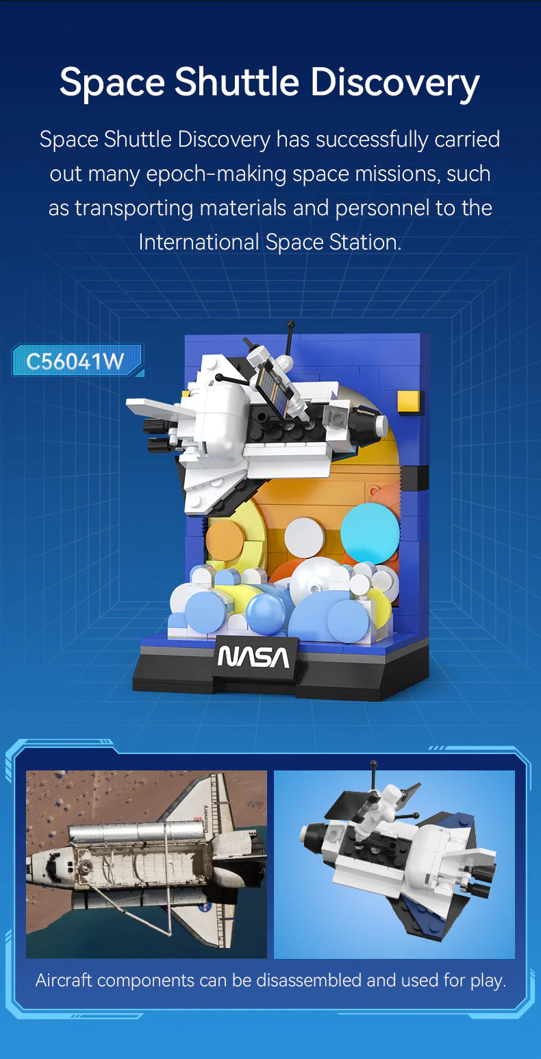 CaDA NASA Space Shuttle Discovery 250 Pieces Brick Model Kit C56041W