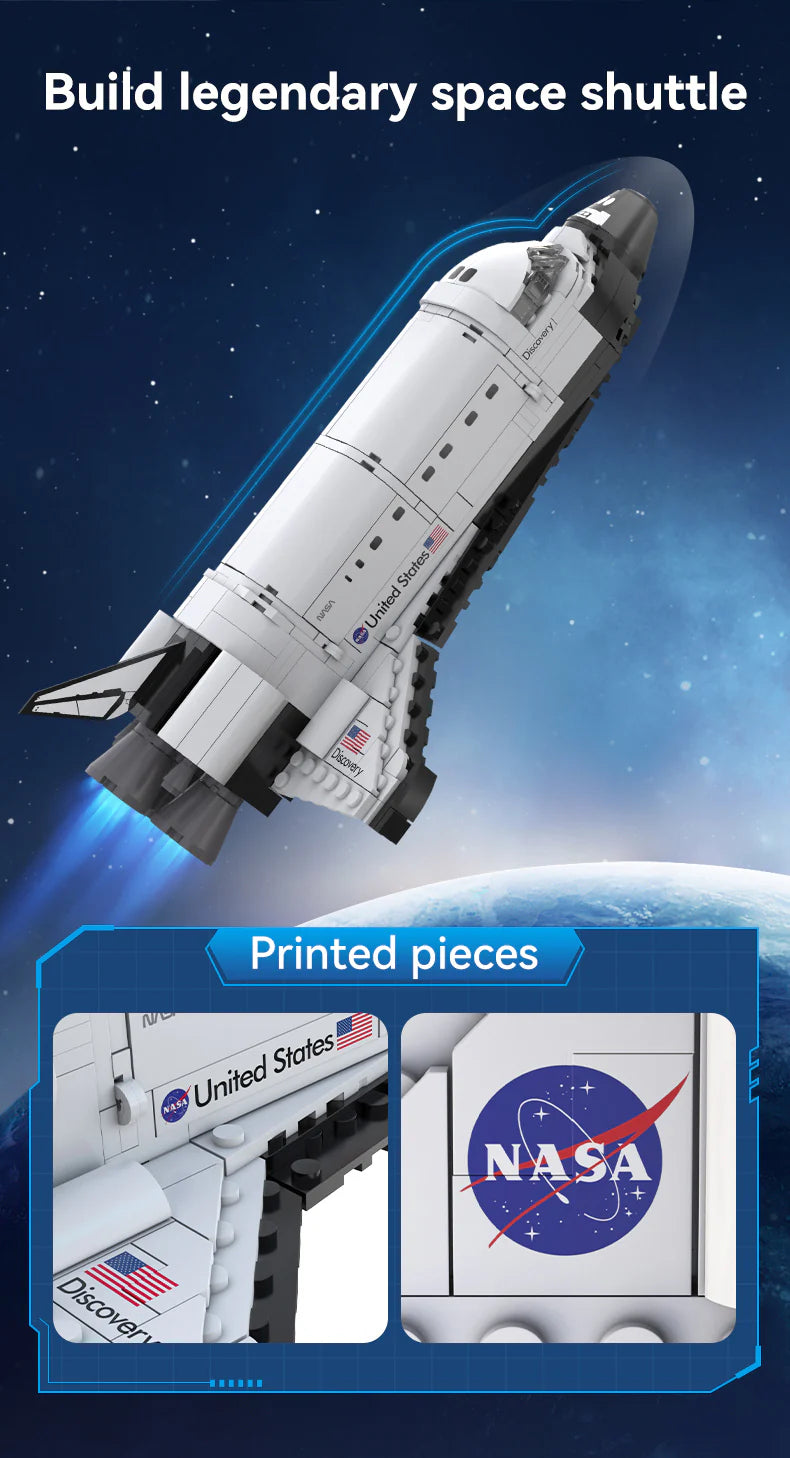 CaDA NASA Space Shuttle Discovery 475 Pieces Brick Model Kit C56051W