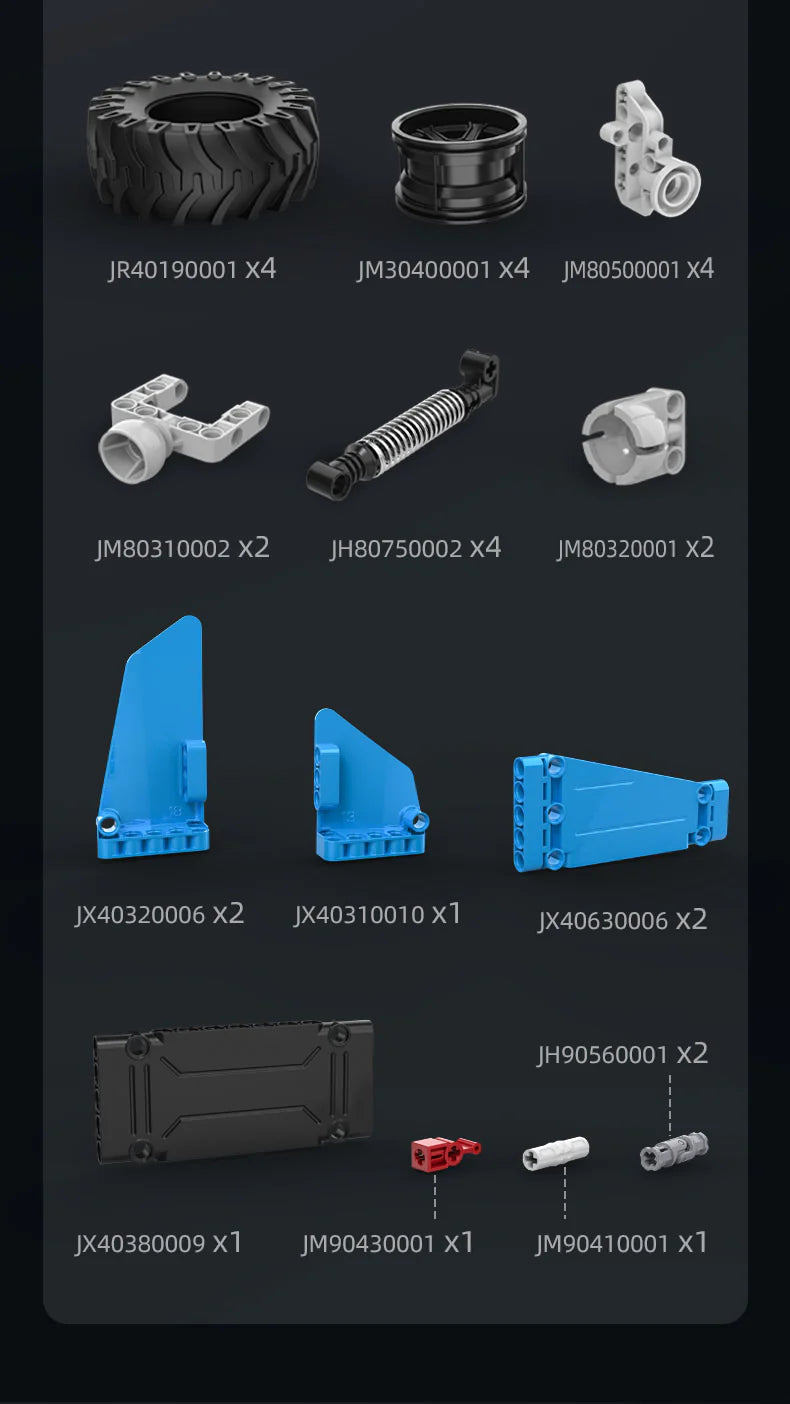 CaDA Monster Climbing Car - RC Control - 1:12 699 Pieces Brick Model Kit C61008W