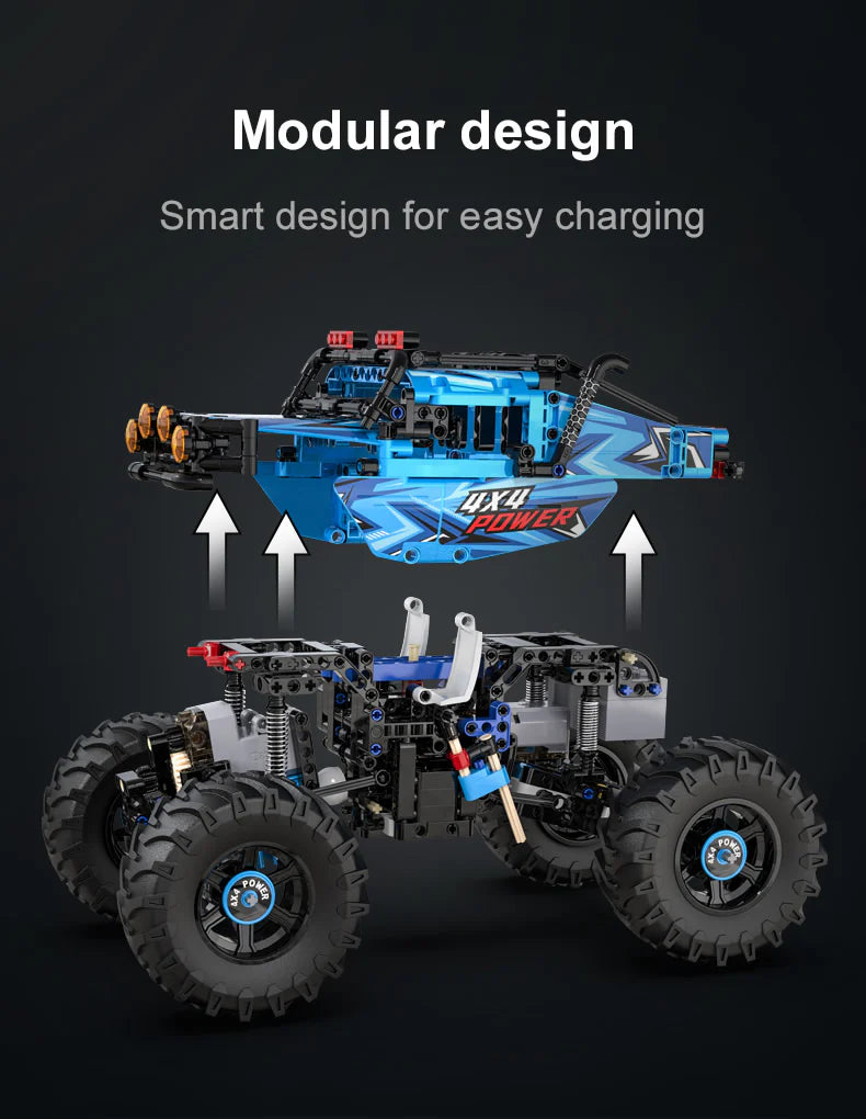 CaDA Monster Climbing Car - RC Control - 1:12 699 Pieces Brick Model Kit C61008W