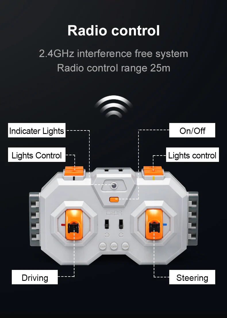 CaDA Monster Climbing Car - RC Control - 1:12 699 Pieces Brick Model Kit C61008W