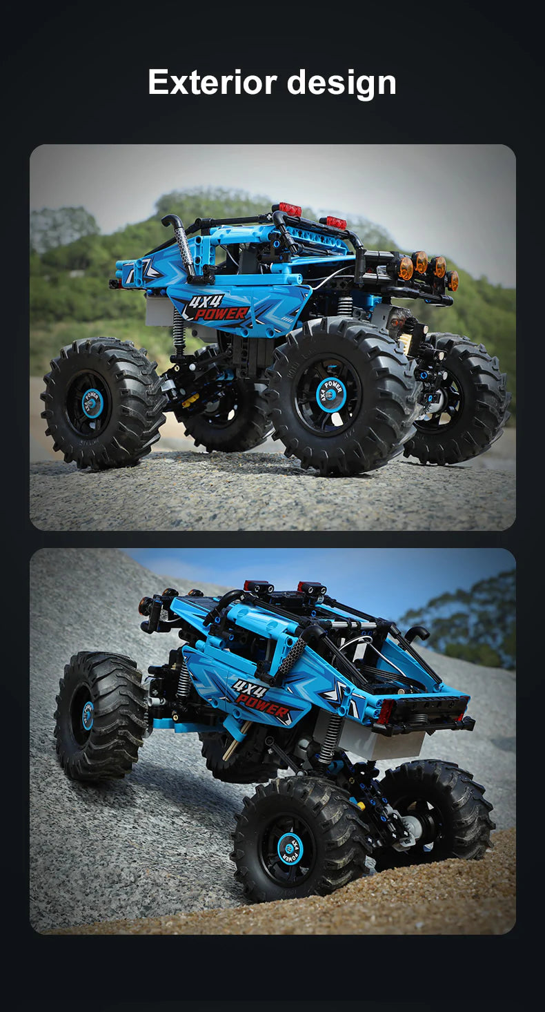 CaDA Monster Climbing Car - RC Control - 1:12 699 Pieces Brick Model Kit C61008W