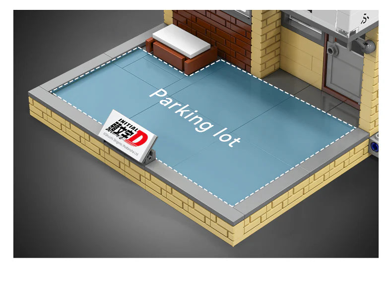 CaDA Initial D Fujiwara Tofu Shop 414 pcs Brick Model Kit C61033W