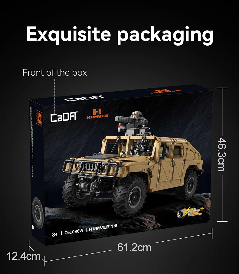 CaDA Humvee 1:8 3935 Pieces Brick Model Kit C61036W