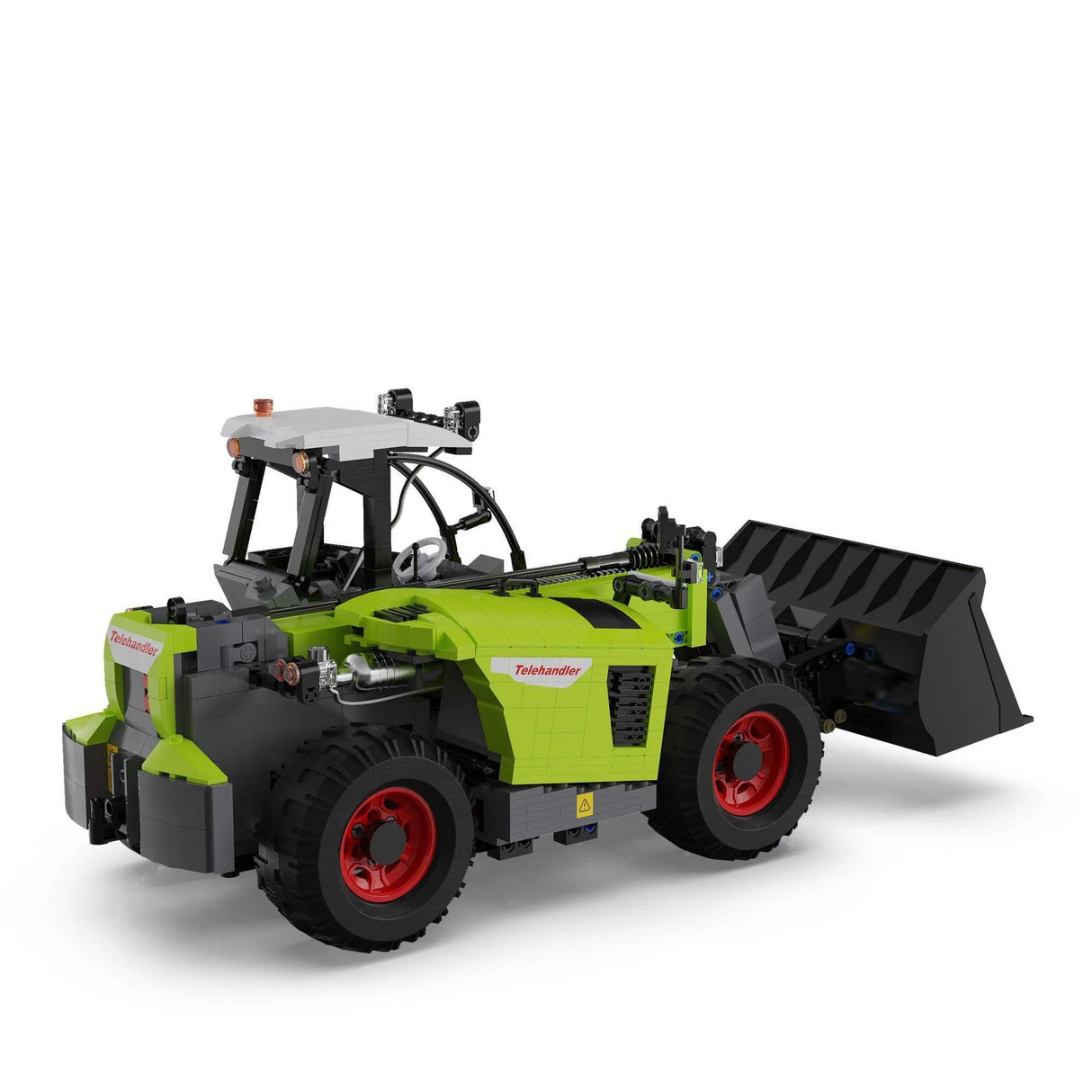 CaDA Master Telehandler Loader - Multi Function RC Control -  1:17 1469 Pieces Brick Model Kit C61051W