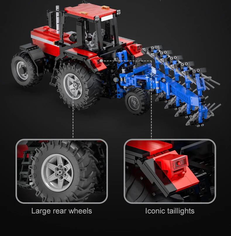 CaDA Master Farm Tractor - Multi Function RC Control - 1:17 1675 Pieces Brick Model Kit C61052W