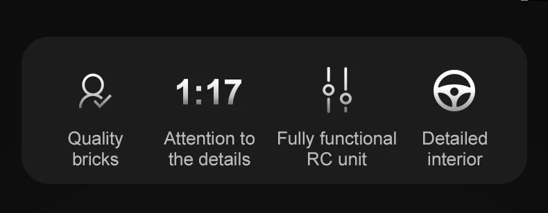 CaDA Master Farm Tractor - Multi Function RC Control - 1:17 1675 Pieces Brick Model Kit C61052W
