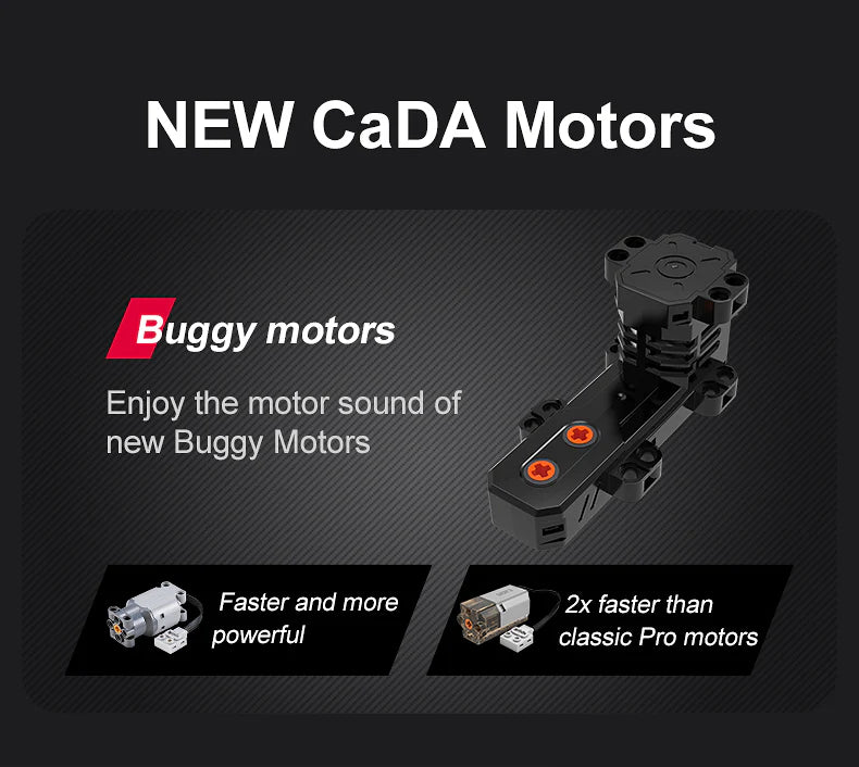 CaDA Master Helios V12 Hypercar - RC Control - 1:8 4449 Pieces Brick Model Kit C61053W