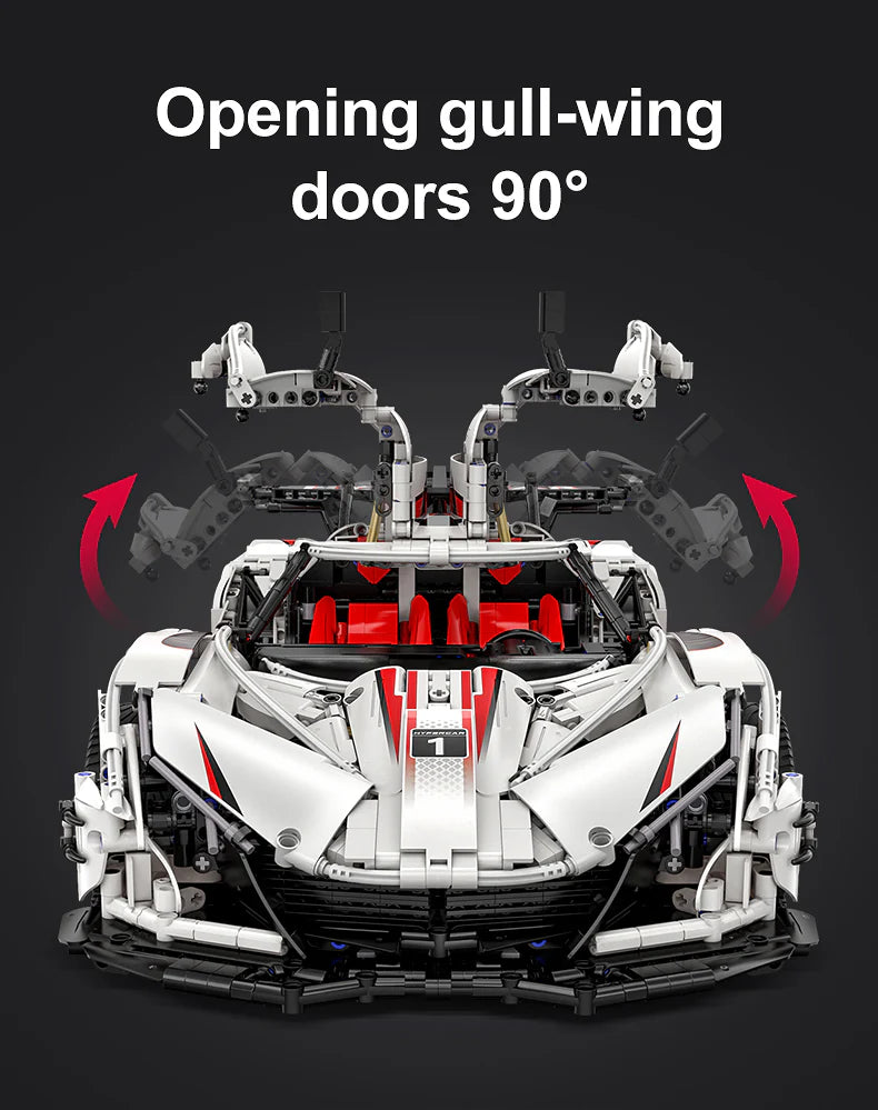 CaDA Master Helios V12 Hypercar - RC Control - 1:8 4449 Pieces Brick Model Kit C61053W