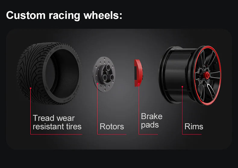 CaDA Master Helios V12 Hypercar - RC Control - 1:8 4449 Pieces Brick Model Kit C61053W