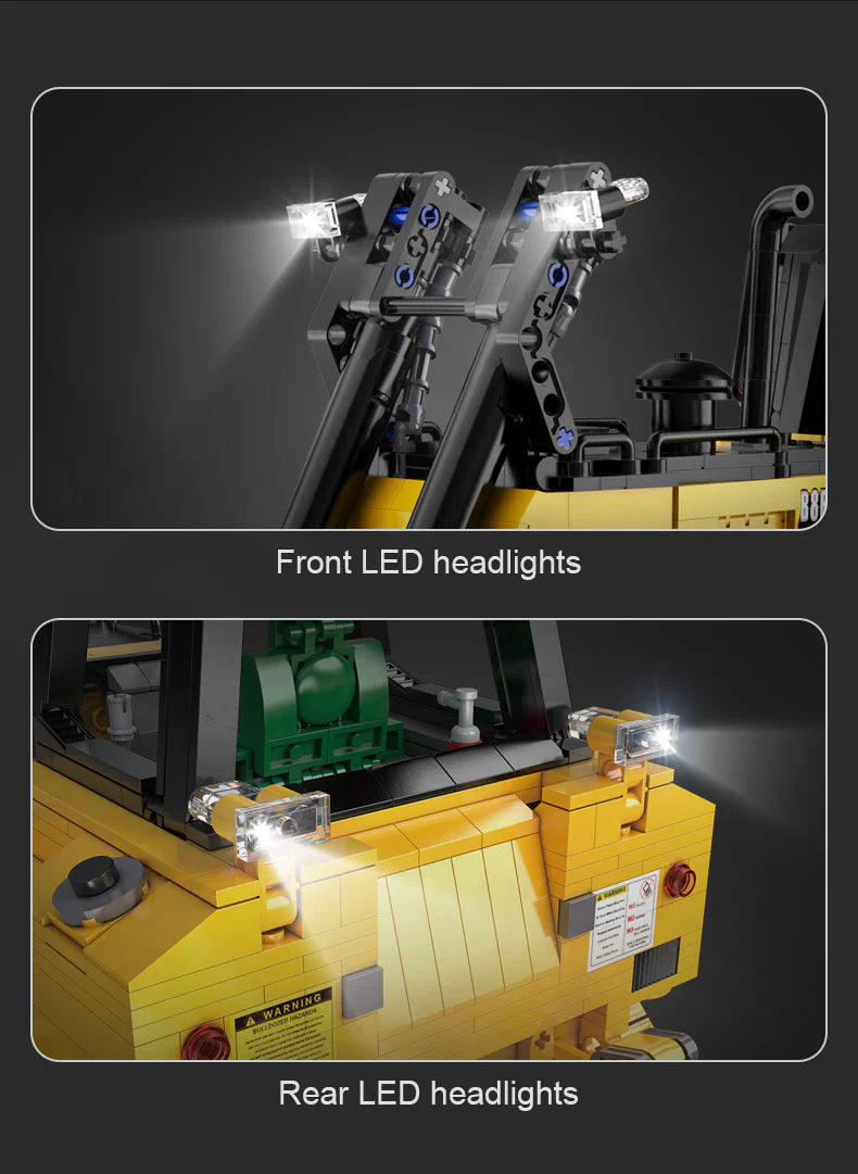 CaDA Master Goliath Heavy Bulldozer - RC Control - 1:16 2826 Pieces Brick Model Kit C61056W