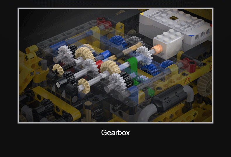 CaDA Excavator - Full Function 1702 Pieces Brick Model Kit C61082W
