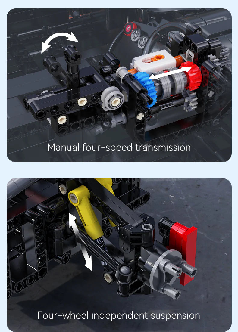 CaDA Master Mazda RX-7 - RC Control - 1:8 3305 Pieces Brick Model Kit C61502W