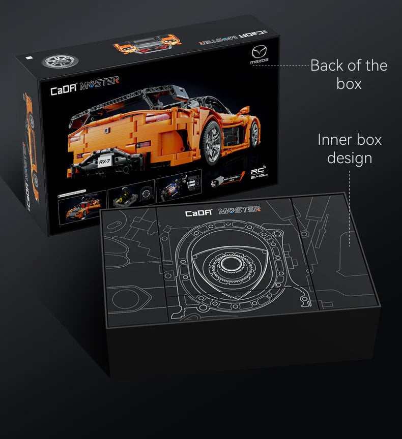 CaDA Master Mazda RX-7 - RC Control - 1:8 3305 Pieces Brick Model Kit C61502W