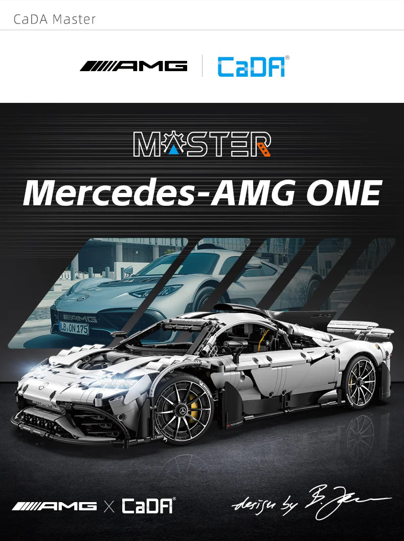 CaDA Master Mercedes-AMG ONE - RC Control - 1:8 3295 Pieces Brick Model Kit C61503W