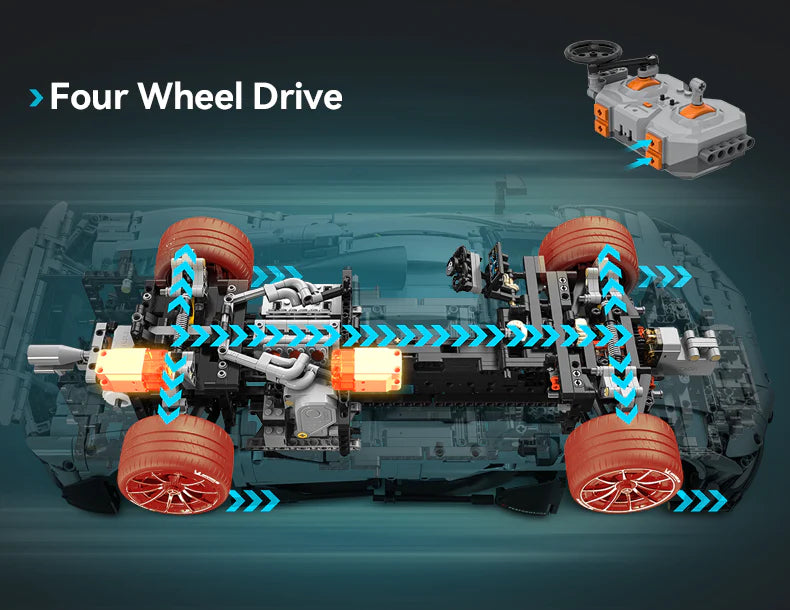 CaDA Master Mercedes-AMG ONE - RC Control - 1:8 3295 Pieces Brick Model Kit C61503W