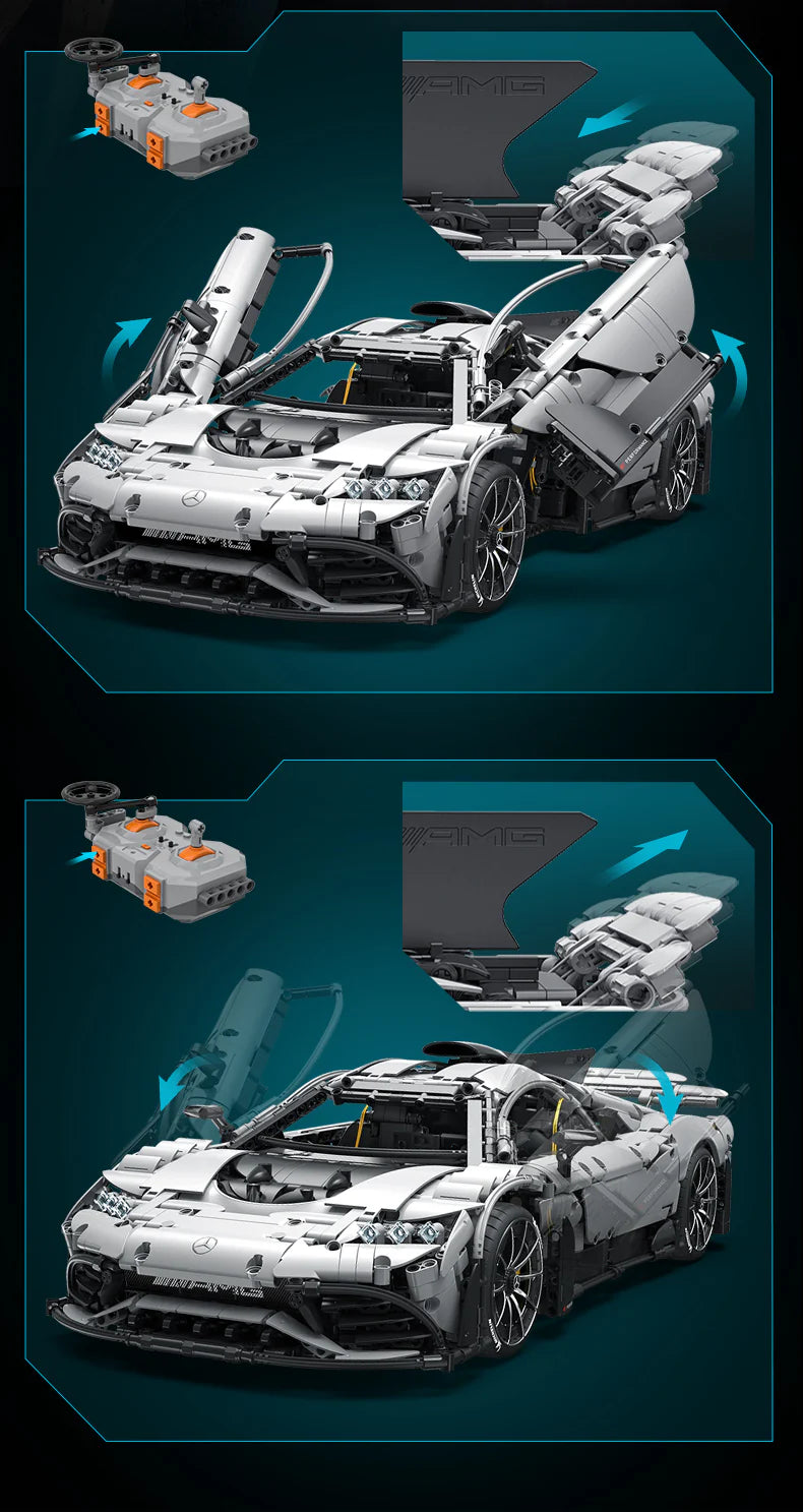 CaDA Master Mercedes-AMG ONE - RC Control - 1:8 3295 Pieces Brick Model Kit C61503W
