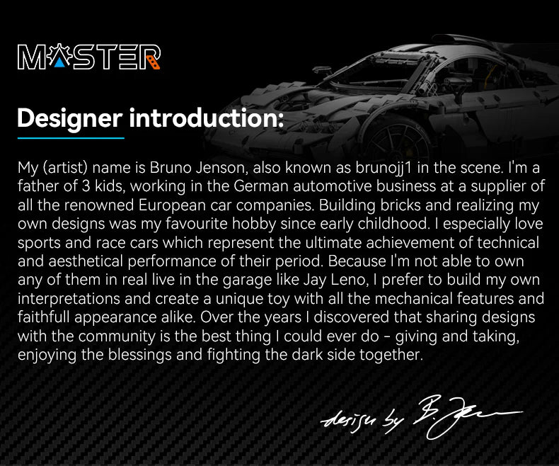 CaDA Master Mercedes-AMG ONE - RC Control - 1:8 3295 Pieces Brick Model Kit C61503W