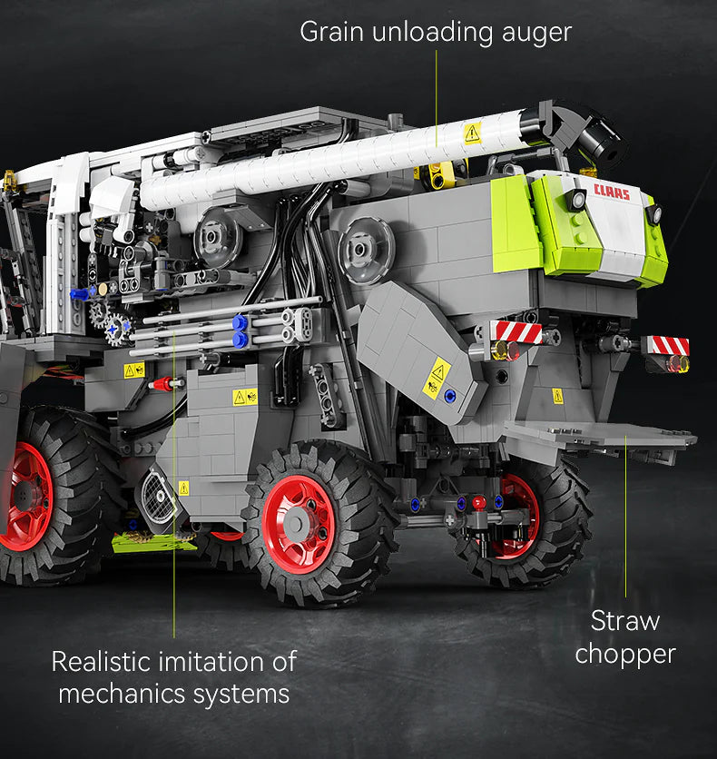 CaDA Master CLAAS Dominator 370 Combine Harvester - RC Control - 1:17 4567 Pieces Brick Model Kit C61508W