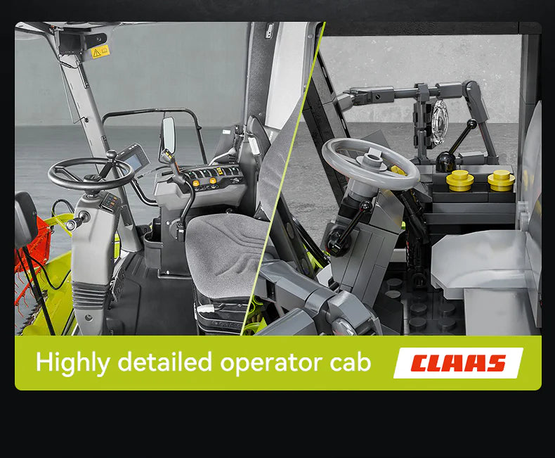 CaDA Master CLAAS Dominator 370 Combine Harvester - RC Control - 1:17 4567 Pieces Brick Model Kit C61508W