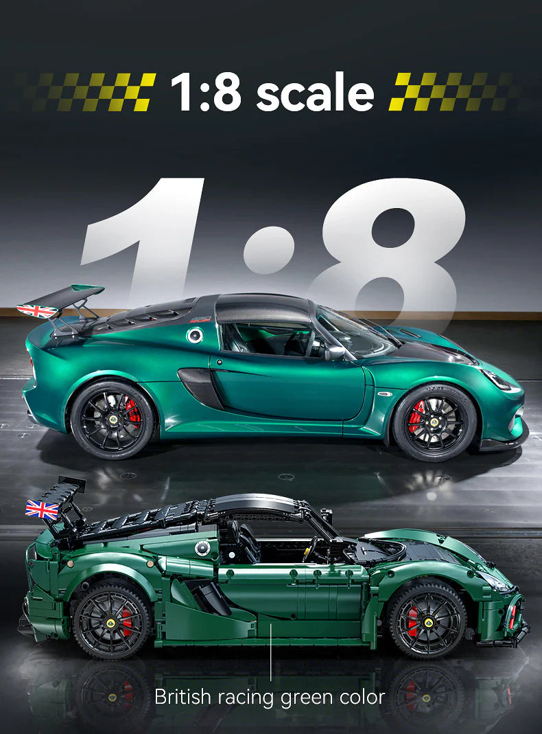 CaDA Master Lotus Exige Cup 430 1:8 3730 Pieces Brick Model Kit C61511W