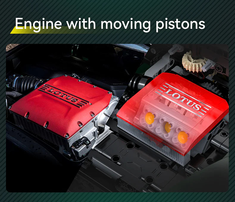 CaDA Master Lotus Exige Cup 430 1:8 3730 Pieces Brick Model Kit C61511W