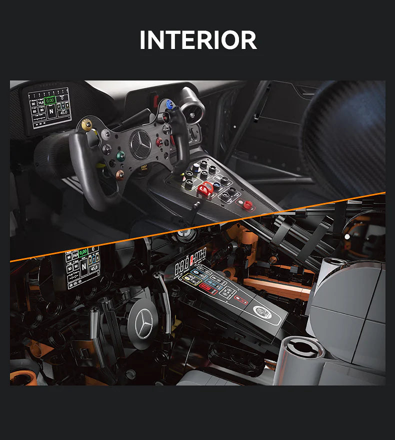 CaDA Mercedes-AMG GT3 1:8 5466 Pieces Brick Model Kit C64008W