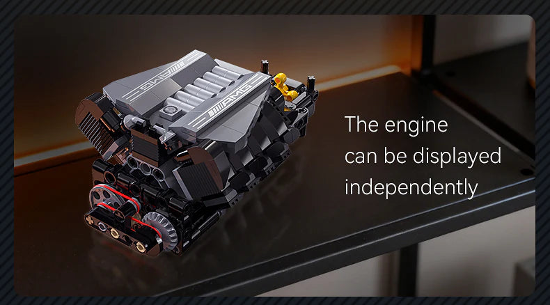 CaDA Mercedes-AMG GT3 1:8 5466 Pieces Brick Model Kit C64008W