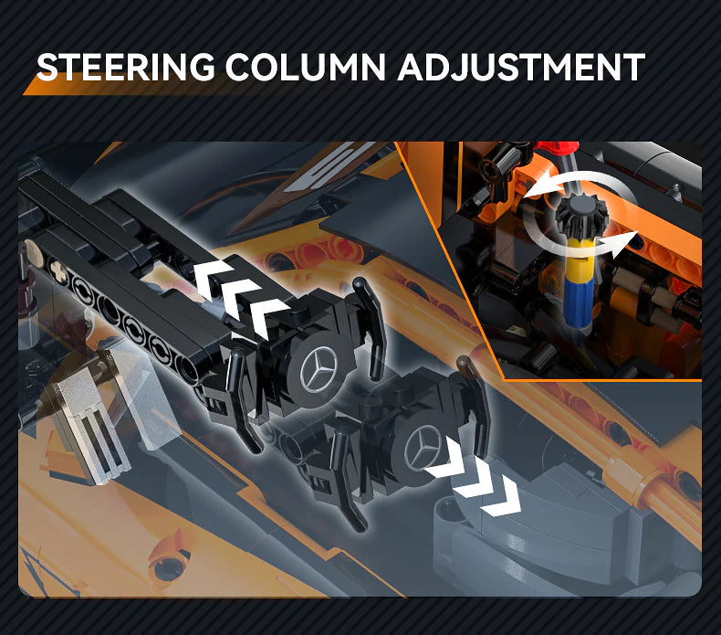 CaDA Mercedes-AMG GT3 1:8 5466 Pieces Brick Model Kit C64008W