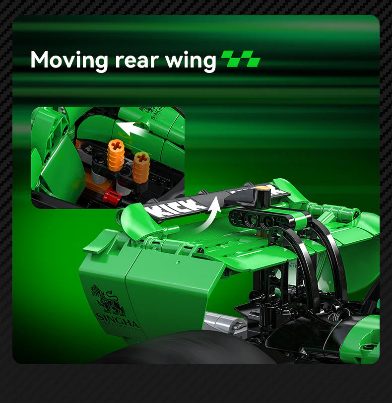 CaDA Kick Sauber F1 Team C44 (2024) 1:8 2553 Pieces Brick Model Kit C64010W