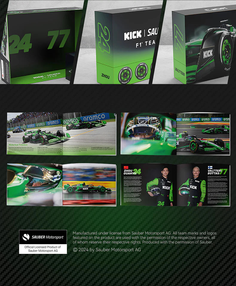 CaDA Kick Sauber F1 Team C44 (2024) 1:8 2553 Pieces Brick Model Kit C64010W