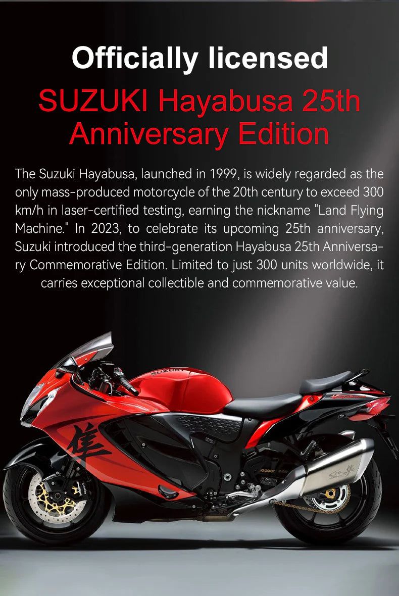 CaDA Suzuki Hayabusa Motorbike 1:6 1043 Pieces Brick Model Kit C64051W