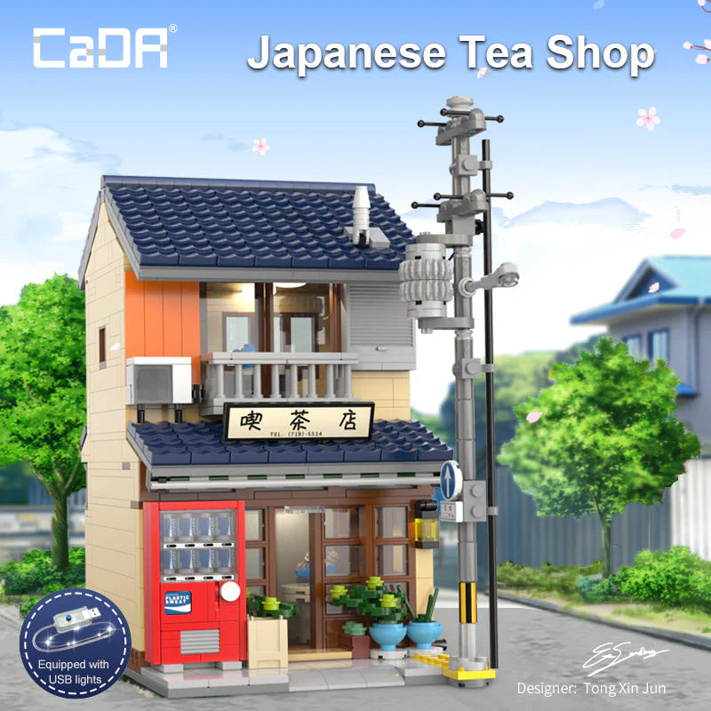 CaDA Japanese Kissaten Tea Shop 1200 pcs Brick Model Kit C66010W
