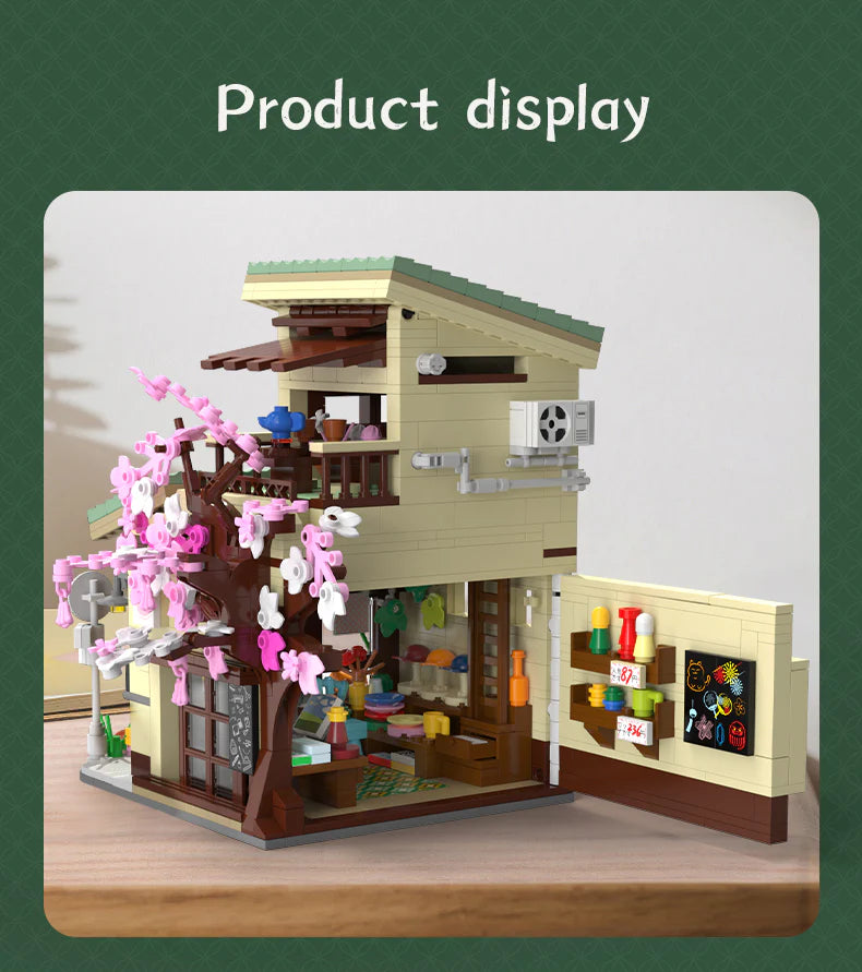 CaDA Kitty's Japanese Grocery Store 921 pcs Brick Model Kit C66015W