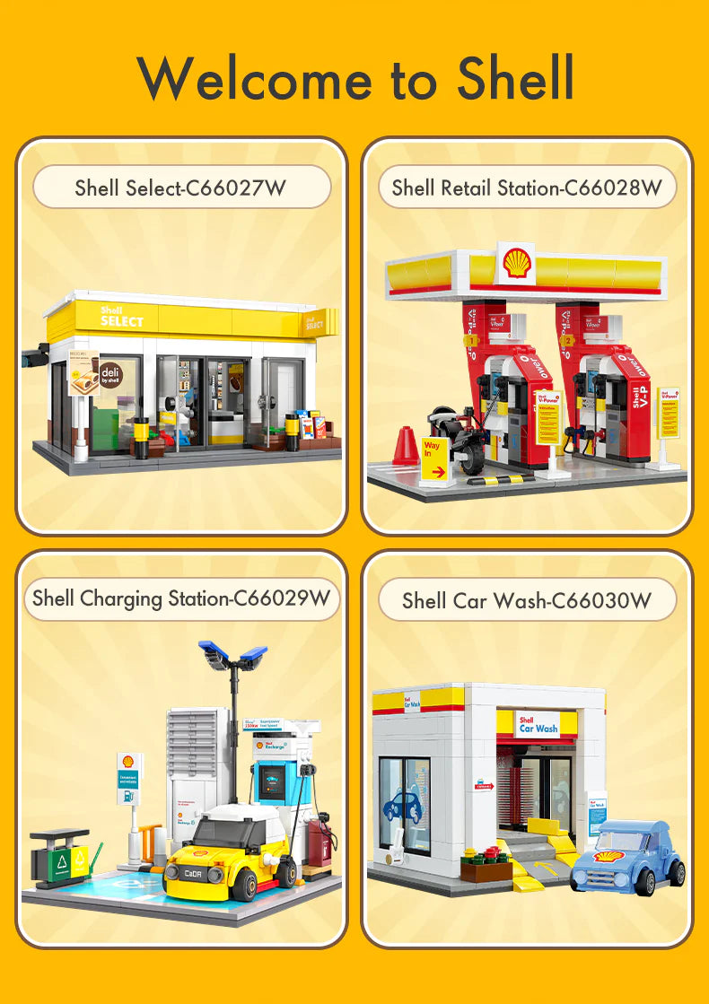 CaDA Shell Charging Station 305 Pieces Brick Model Kit C66029W