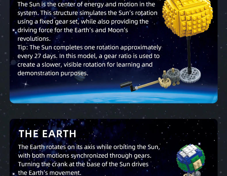 CaDA Mini Mechanical Solar System 651 Pieces Brick Model Kit C71009W