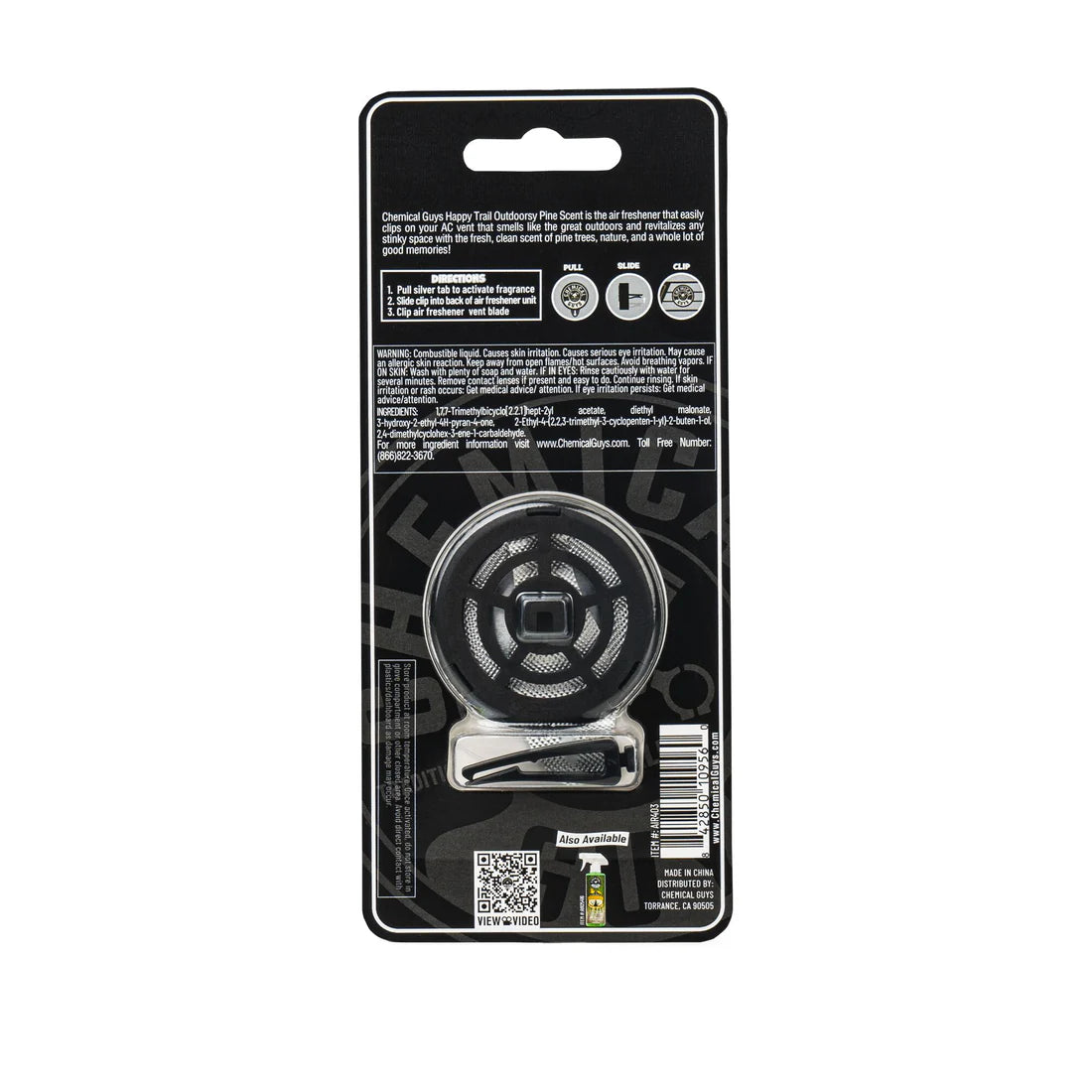 Chemical Guys Outdoorsy Pine Vent Clip - Forest Scent Air Freshener