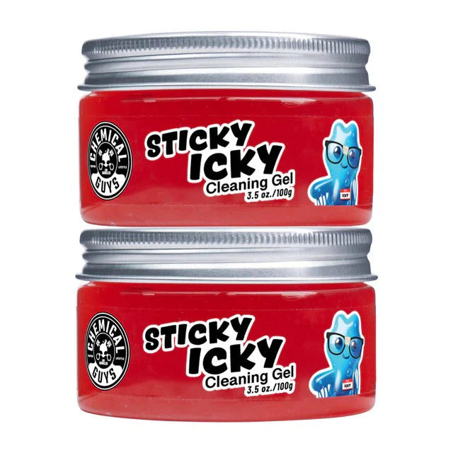 Chemical Guys Sticky Icky Car Cleaning Gel 2 Pack - Fun, Reusable - Strawberry