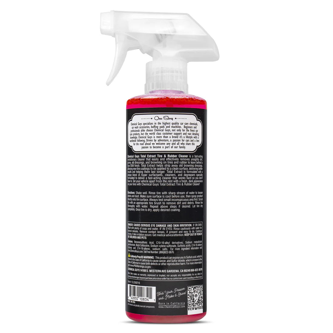 Chemical Guys Total Extract Tire and Rubber Cleaner - 16oz