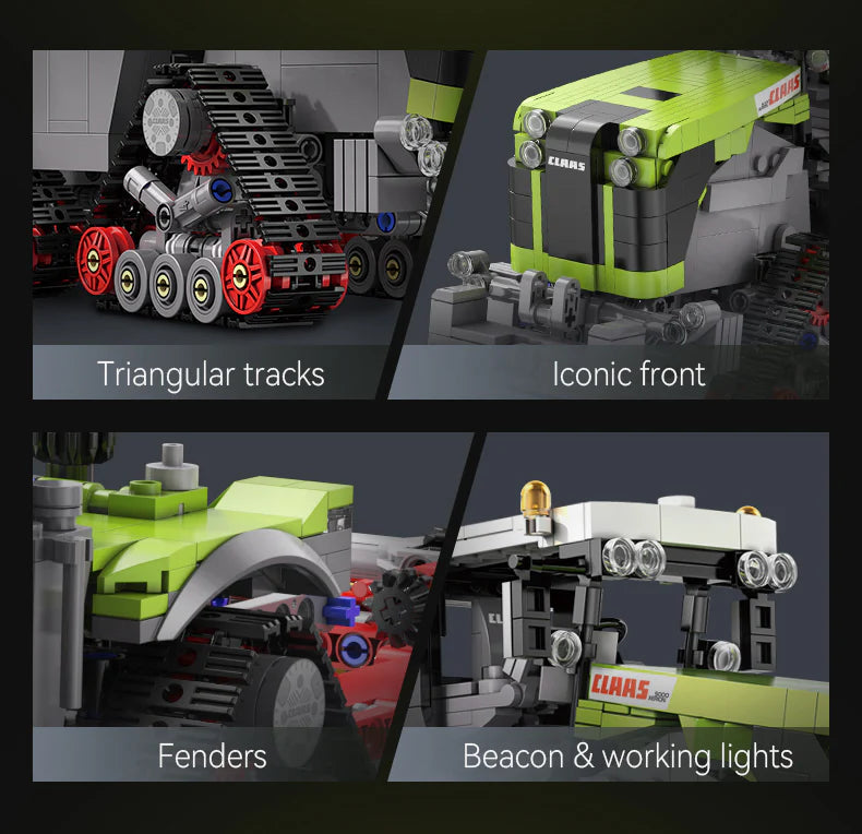 CaDA CLAAS Xerion 5000 Trac TS 1:32 1336 Pieces Brick Model Kit C65012W