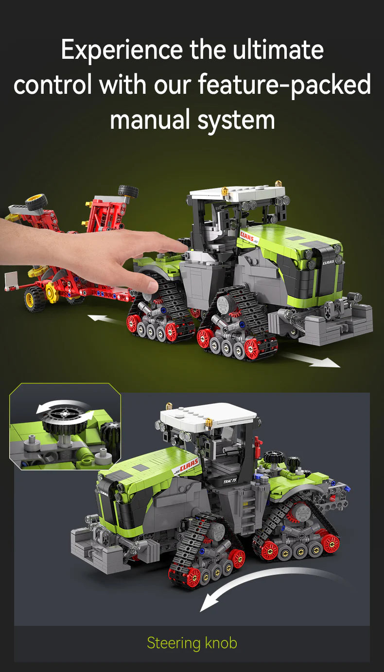 CaDA CLAAS Xerion 5000 Trac TS 1:32 1336 Pieces Brick Model Kit C65012W