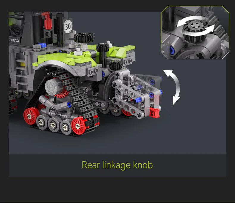 CaDA CLAAS Xerion 5000 Trac TS 1:32 1336 Pieces Brick Model Kit C65012W