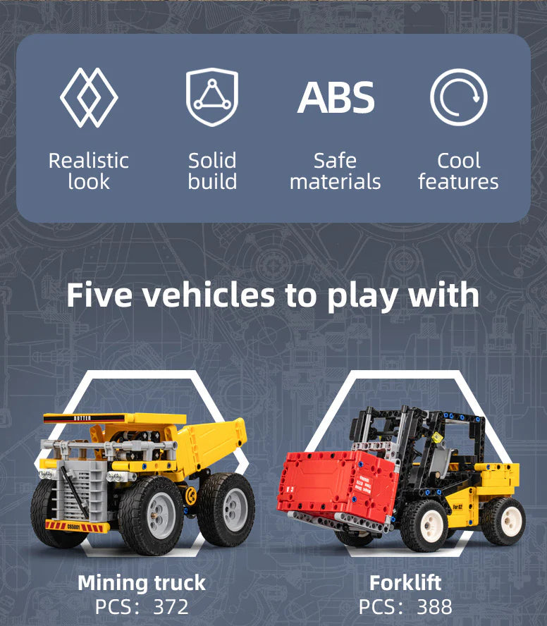 2 x construction vehicles available from CaDA image