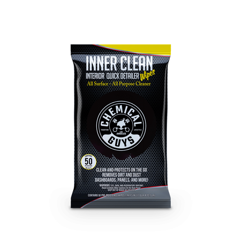 Convenient Packet with 50 wipes inside.