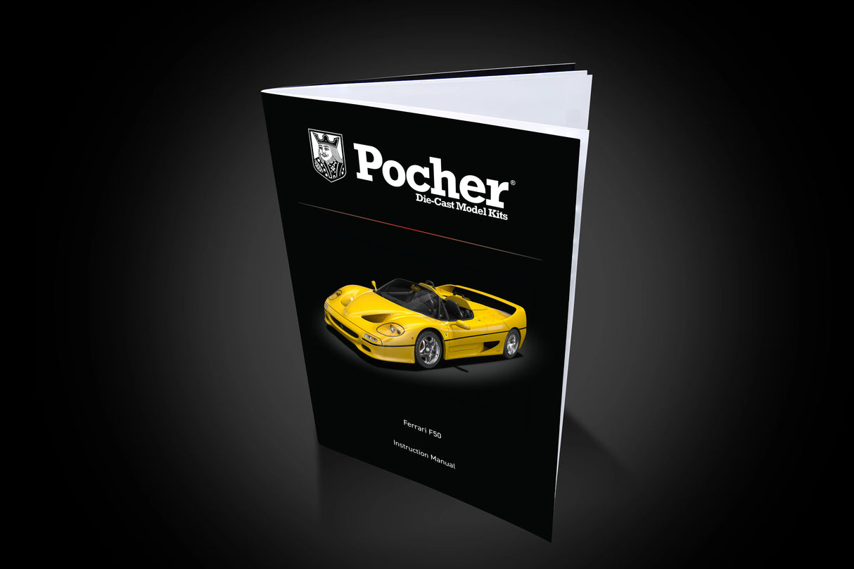 Pocher Ferrari F50 - Giallo Modena - 1:8 Scale Assembly Kit - HK63