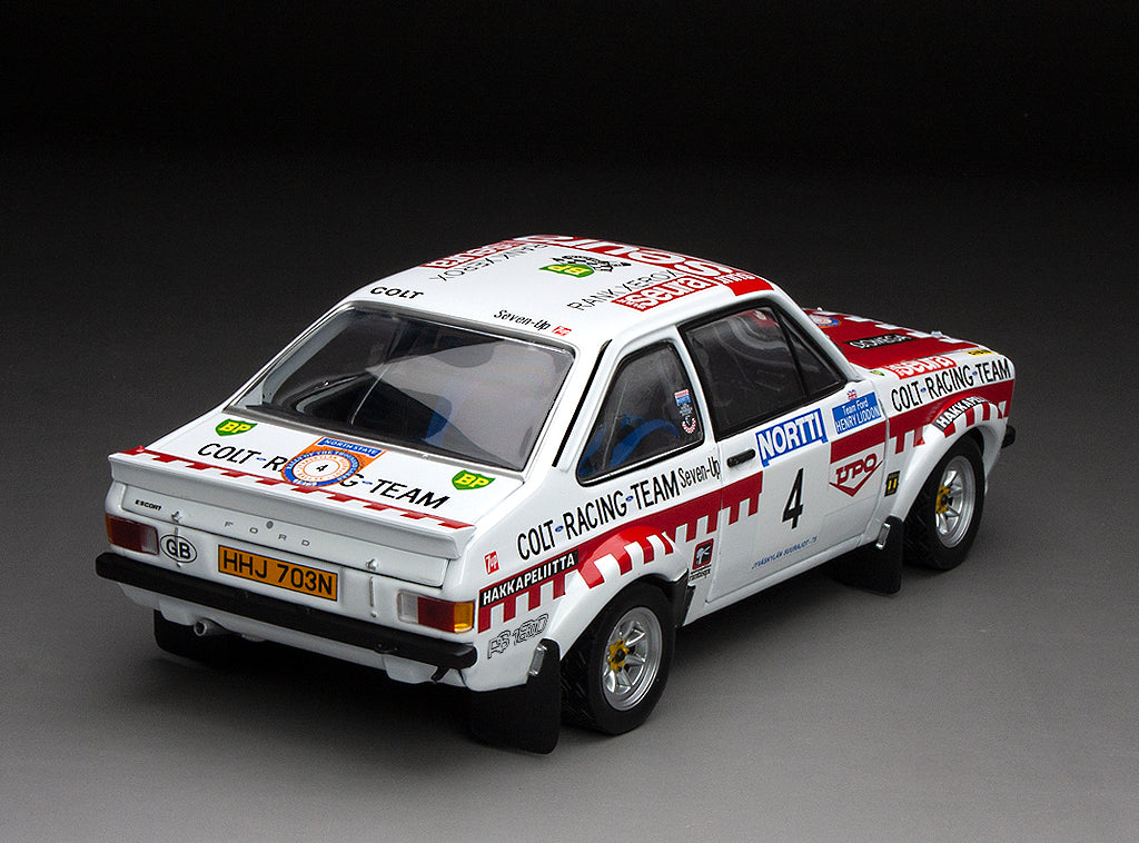 Sun Star Ford Escort MKII RS1800 – #4 T.Makinen/H.Liddon – 3rd 1975 1000 LAKES RALLY 1:18 - 4856 - New 2024