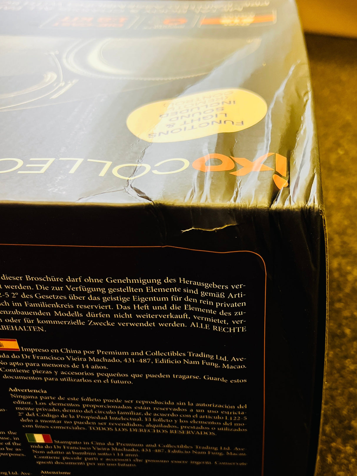 IXO Collections Bugatti SC57 Atlantic - Damaged Box - 1:8 Scale Metal and Plastic Full Kit IXC.BGA.FK