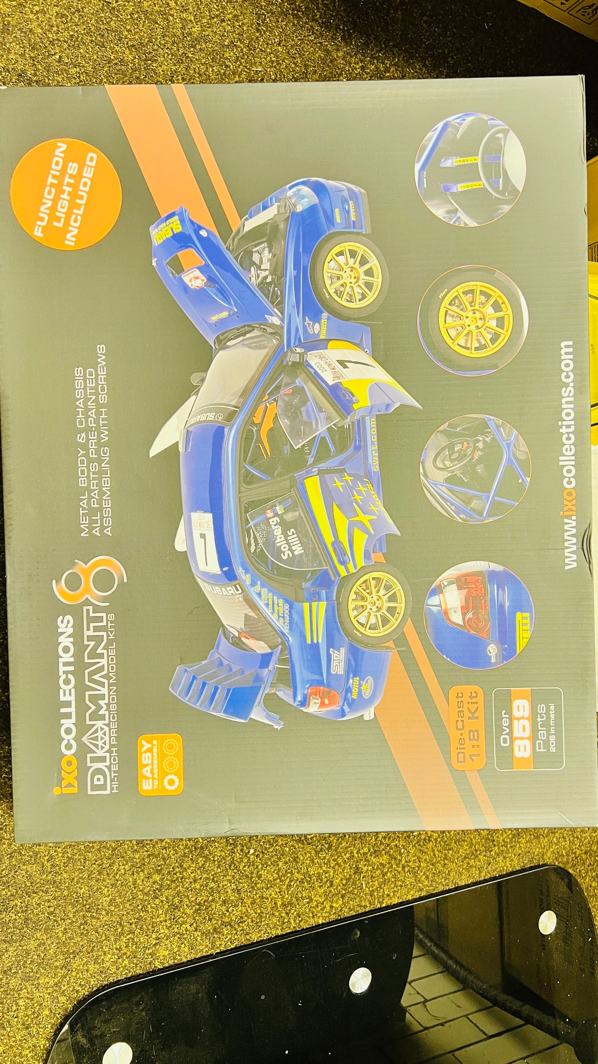 IXO Collections Subaru Impreza STI WRC ***DAMAGED BOX*** 1:8 Scale Metal and Plastic Full Kit IXC.SUB.FK