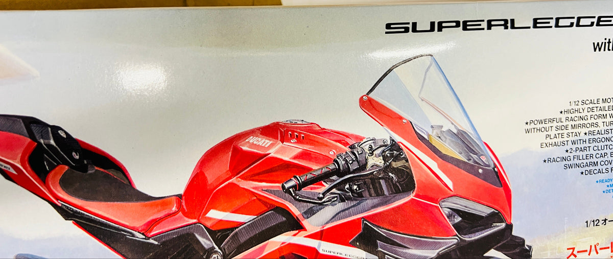 Tamiya Ducati Superleggera V4 with Racing Kit 1/12 Model Kit ** Box has slight damage** - Item #14143