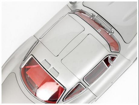 Top down view showing gull wing doors closed